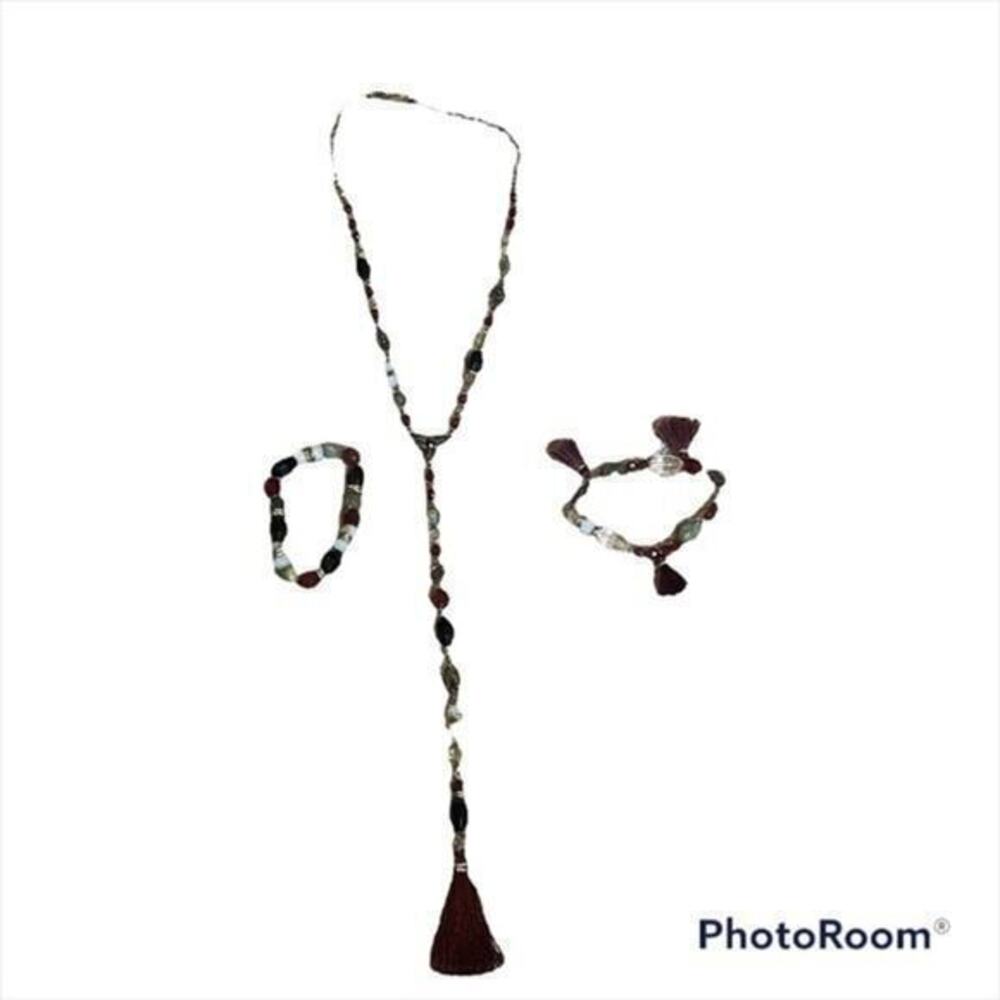 Chicos necklace with two matching bracelets set